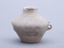 新石器时代圆圈网纹双耳彩陶壶