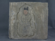 宋代人物像方形雕刻墓砖