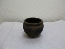 敞口鼓腹小釉罐