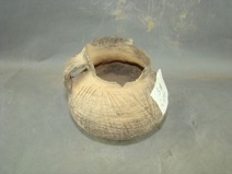 马厂类型刻划纹单耳灰陶罐