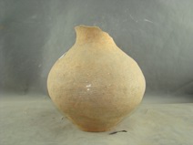 常山下层文化篮纹红陶壶