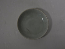 清代豆绿瓷碟