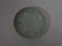 清代豆绿瓷碟