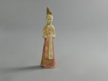 彩绘侍女俑